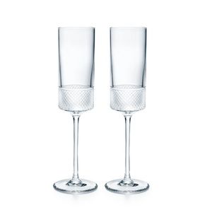 Tiffany & Co Diamond Point Champagne Flute